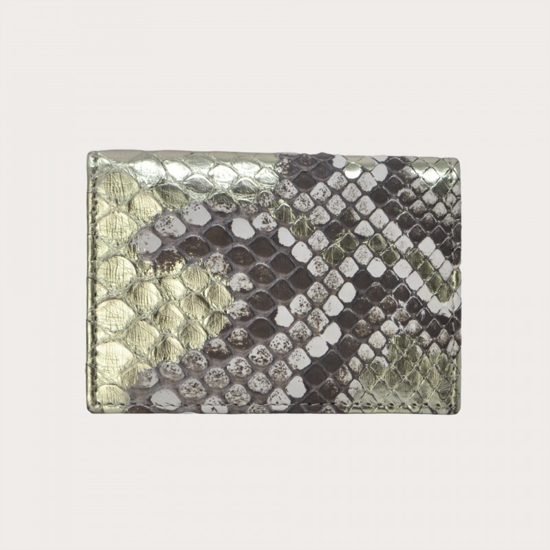 Credit card holder in genuine python leather SZ