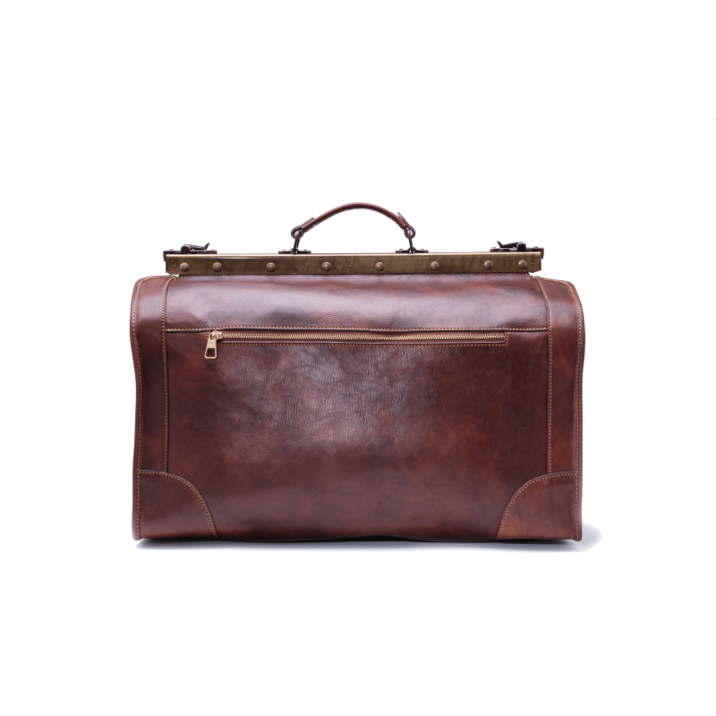 Leather travel bag "Szczecin"