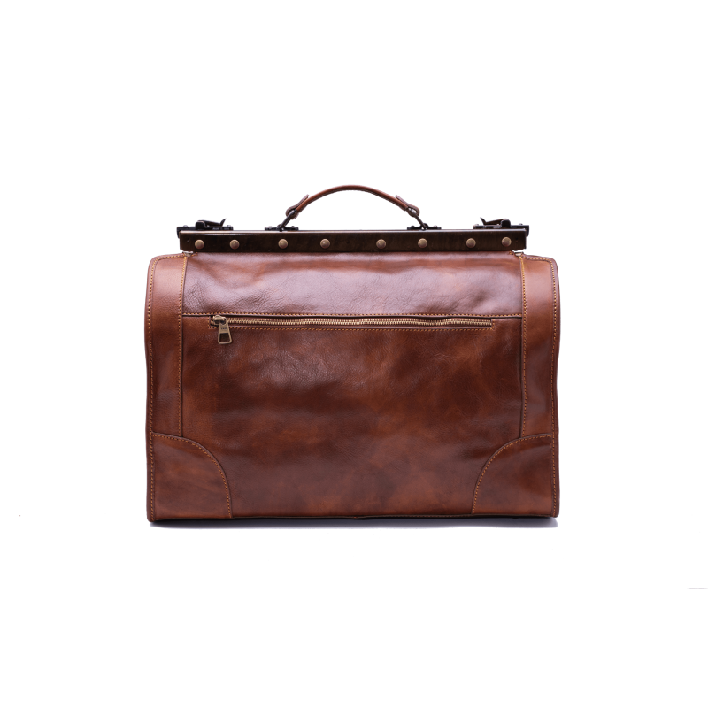 Leather travel bag "Gdynia"