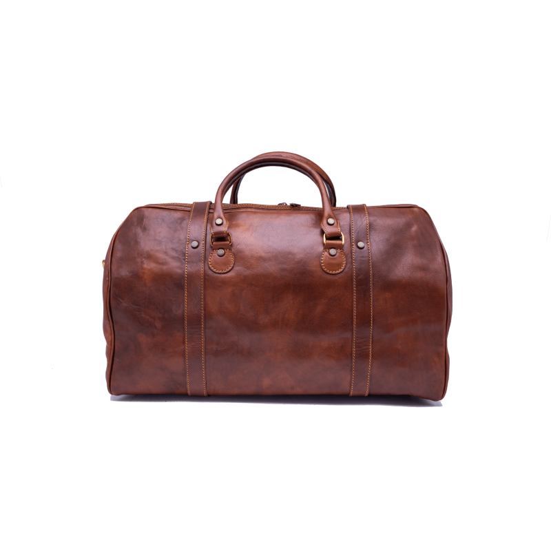 Leather travel bag "Zabrze"