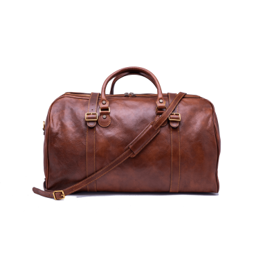 Leather travel bag "Zabrze"