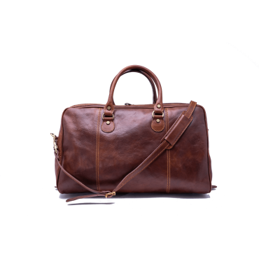 Leather Travel bag "Viburno"