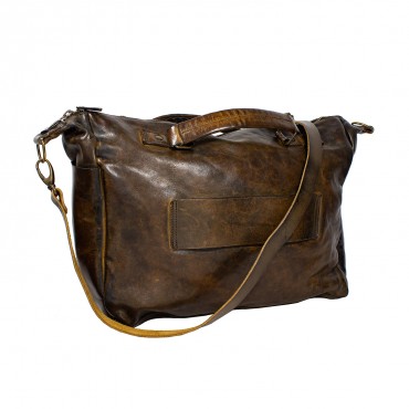 Weekend leather bag medium size KO