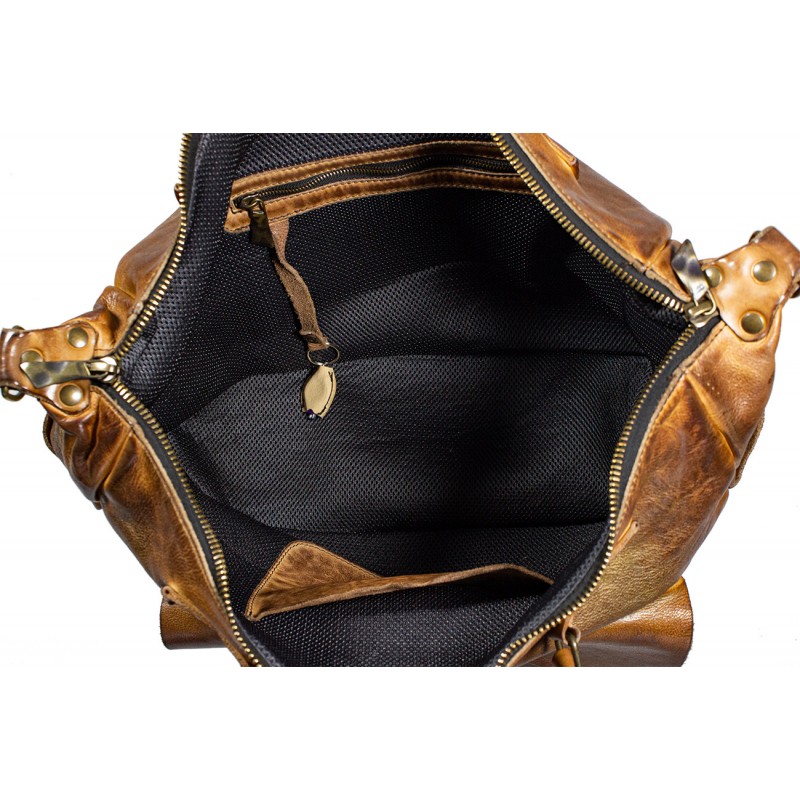 Weekend leather bag medium size NE