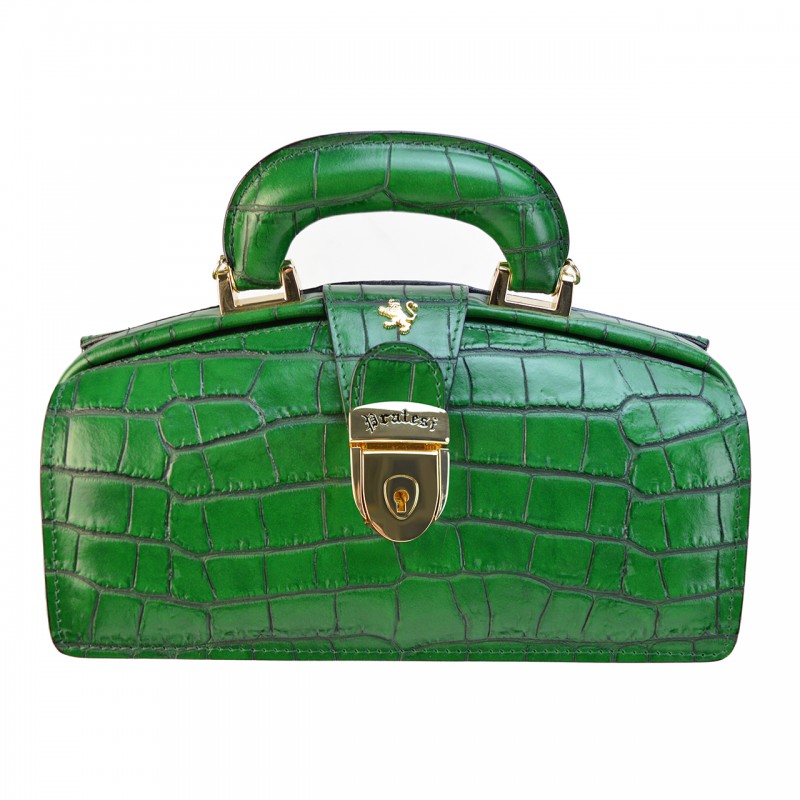 Stylose Woman handbag in crocodile print leather "Lady Brunelleschi" K120/N