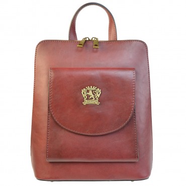 Backpack-Bag in genuine Italian vegetable-tanned leather