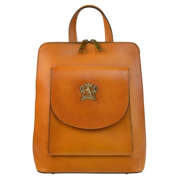 Backpack-Bag in genuine Italian vegetable-tanned leather