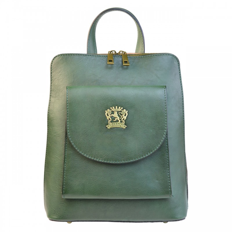 Backpack-Bag in genuine Italian vegetable-tanned leather