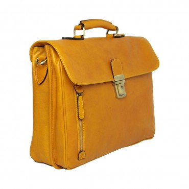 Leather Unisex Briefcase...