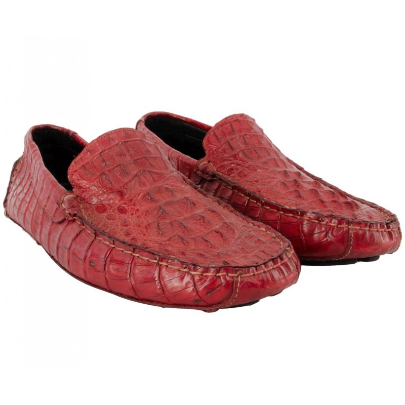 Men Shoes Mocassin  Crocodile Caiman
