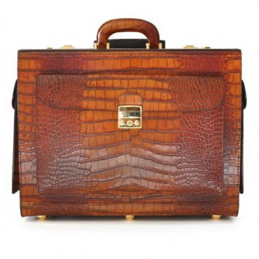 Leather Briefcase "Arnolfo...