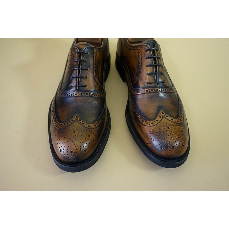 Buty męskie skórzane sznurowane "Bronzino" CO