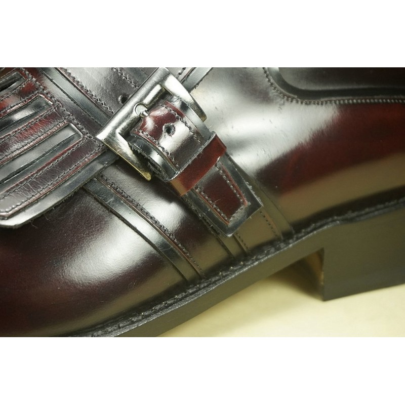 Buty męskie skórzane ze sprzączką "Lucignano"