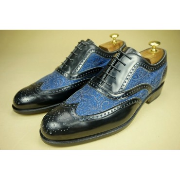 Leather Man shoes "Filiberto" BL