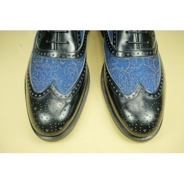 Leather Man shoes "Filiberto" BL