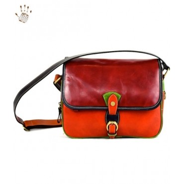 Leather Lady bag "Toscana" Multicolor