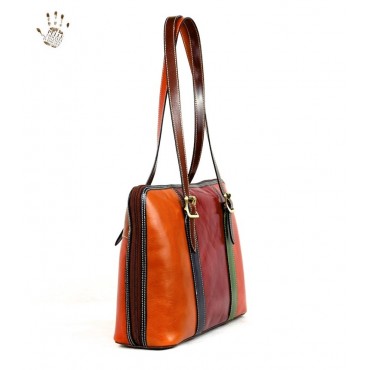 Leather Lady bag "Amiata"