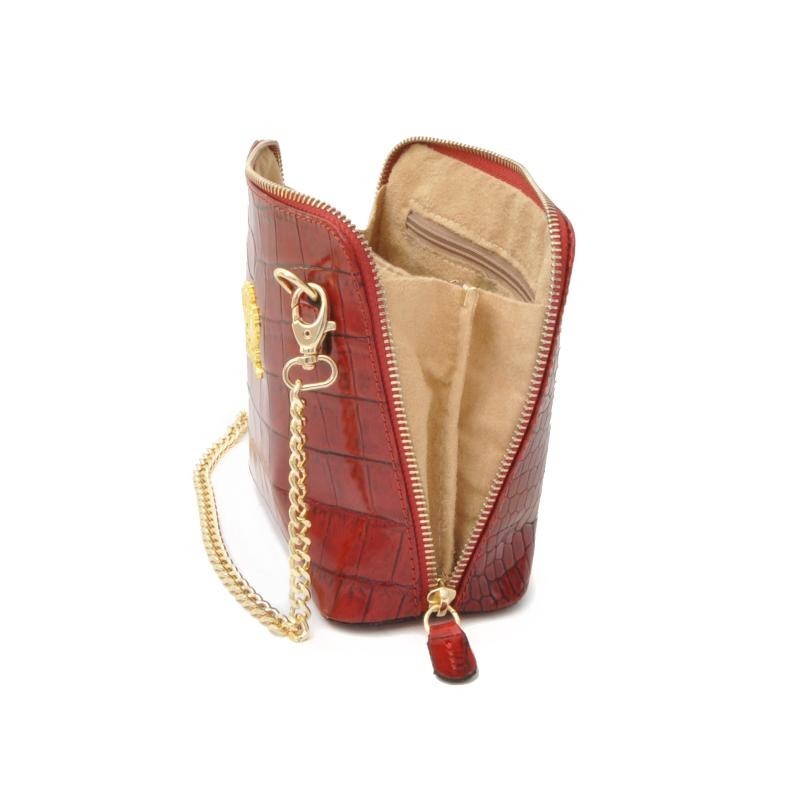 Woman leather shoulder bag, small, practical and unique. "Volterra" C467