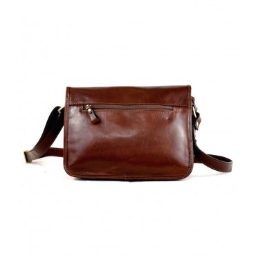 Leather shoulder bag "Tirli"