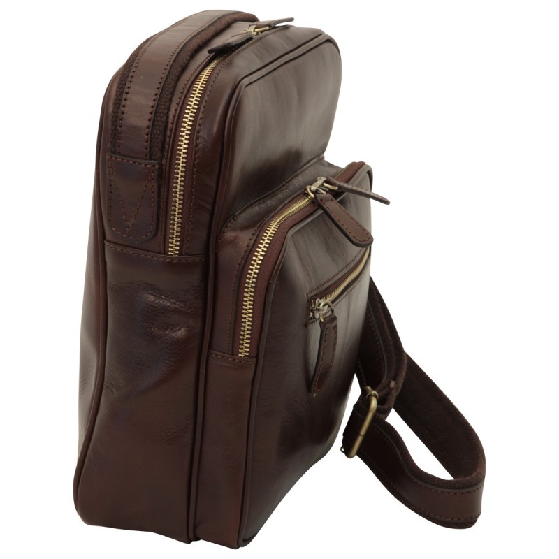Leather Man bag "Krosno" DB