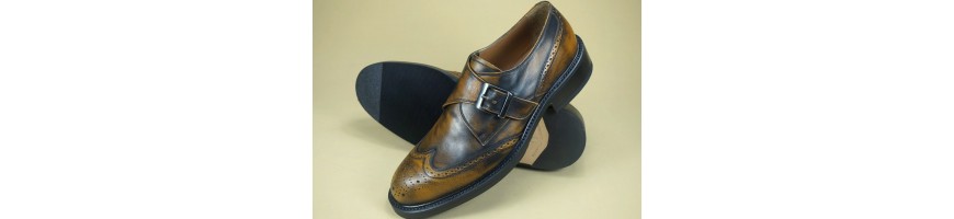 Męskie skórzane buty ze sprzączką, aby czuć się stylowo - Officina 66