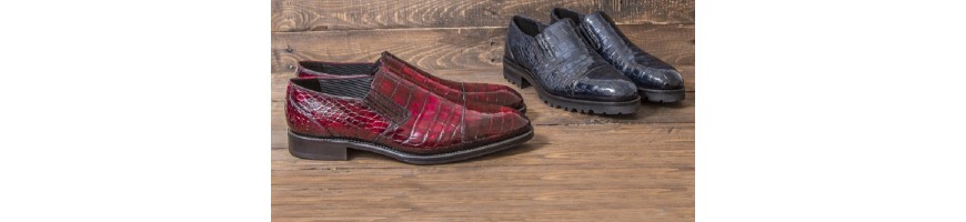 Man shoes in Crocodile leather - officina66.pl
