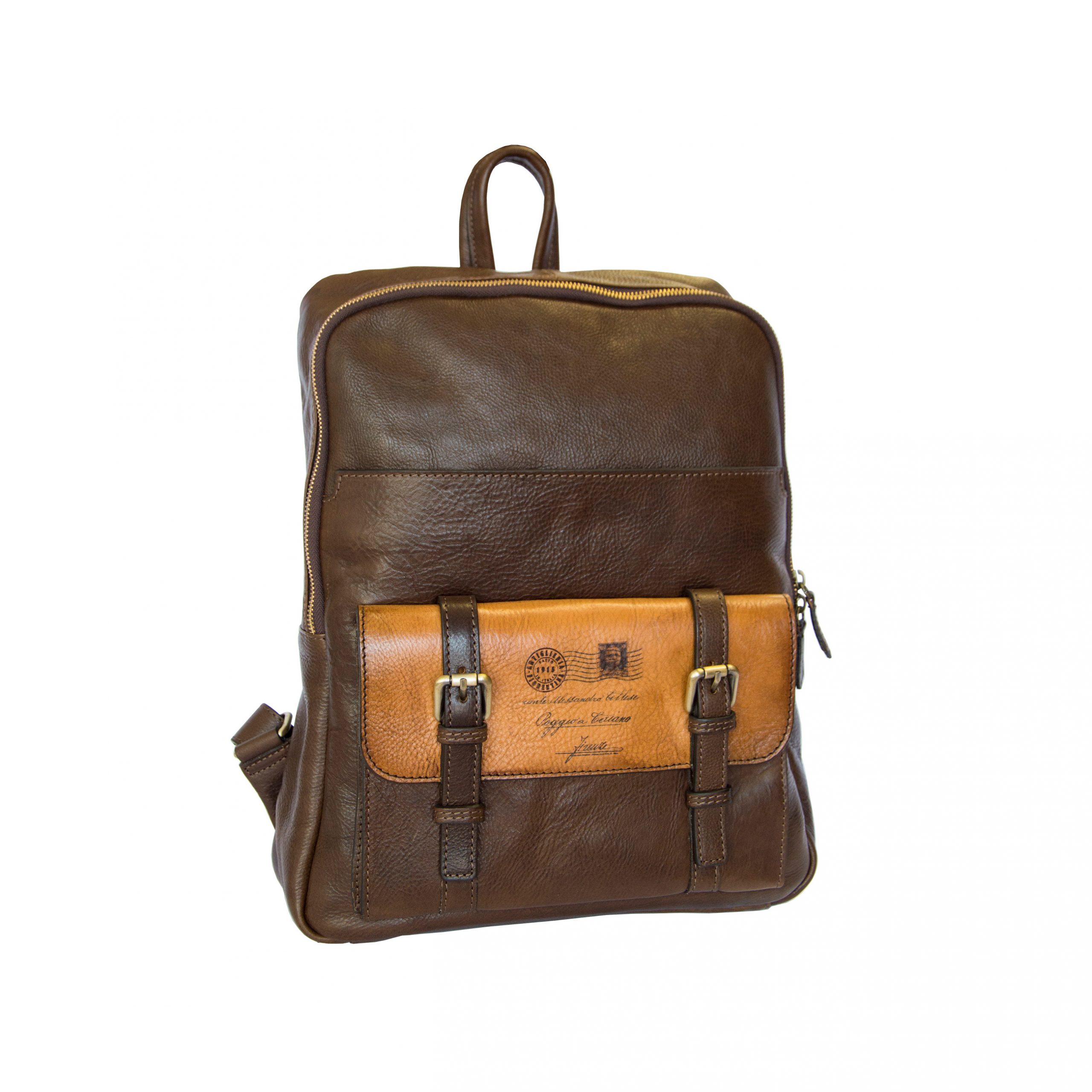 Leather backpack Made with full grain calfskin