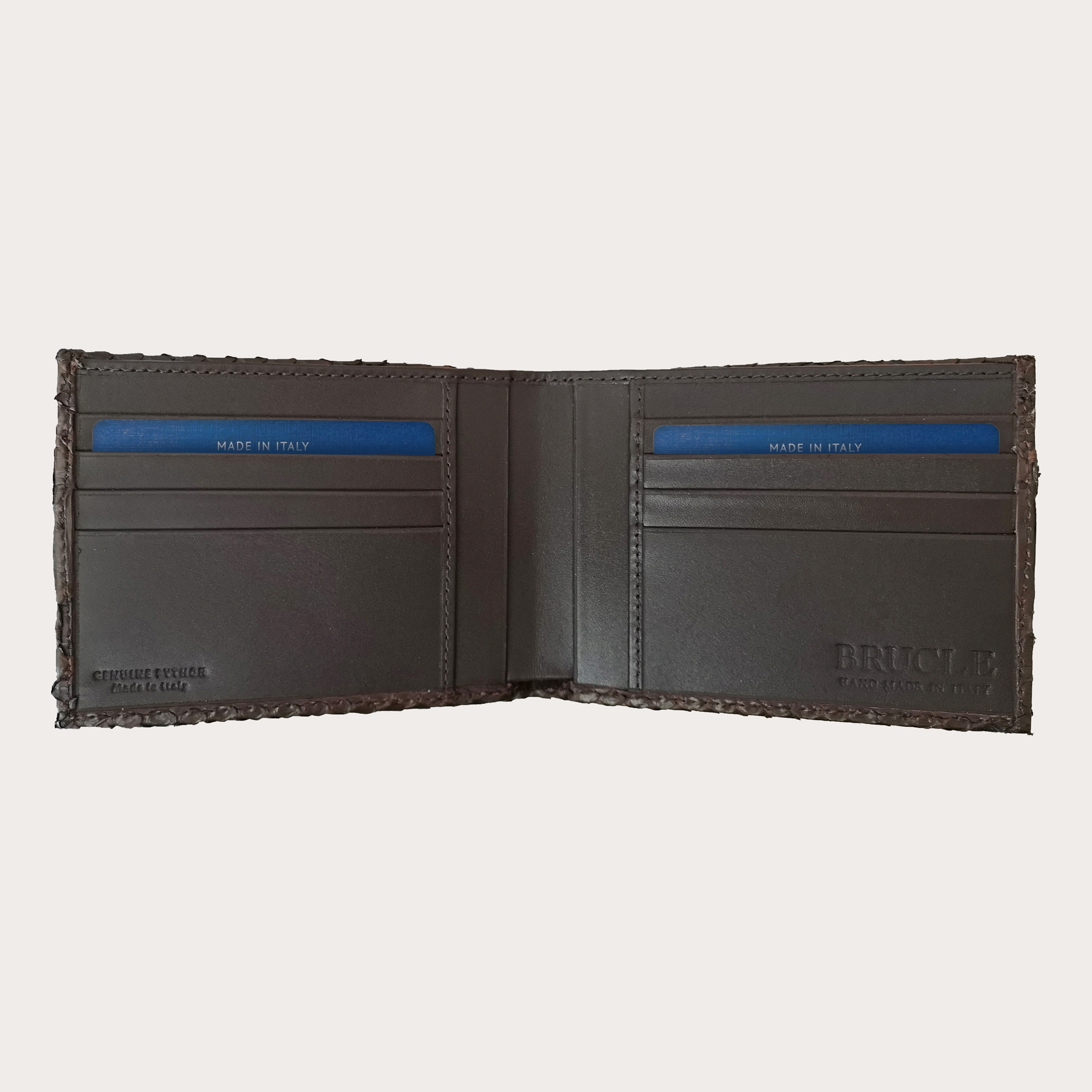 Genuine python leather wallet. Beautiful men's python leather wallet, 8 card slots, space for banknotes.