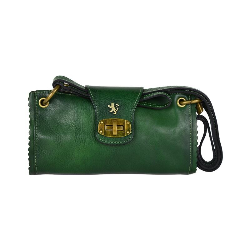 Extremely elegant leather shoulder bag, available in a wide range of colors.